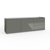 Frank Olsen High Gloss Grey 1500mm TV Cabinet with LED Lighting