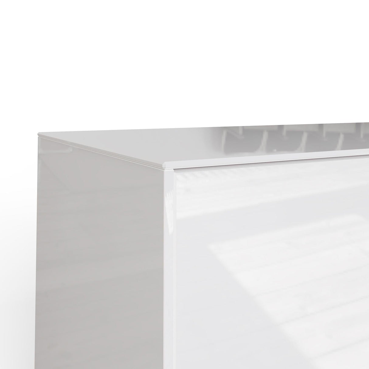 Frank Olsen High Gloss White 1500mm TV Cabinet with LED Lighting
