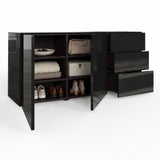Frank Olsen Intel Range Gloss Black Sideboard With LED Lighting