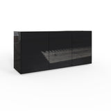 Frank Olsen Intel Range Gloss Black Sideboard With LED Lighting