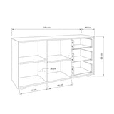 Frank Olsen Intel Range Gloss Black Sideboard With LED Lighting