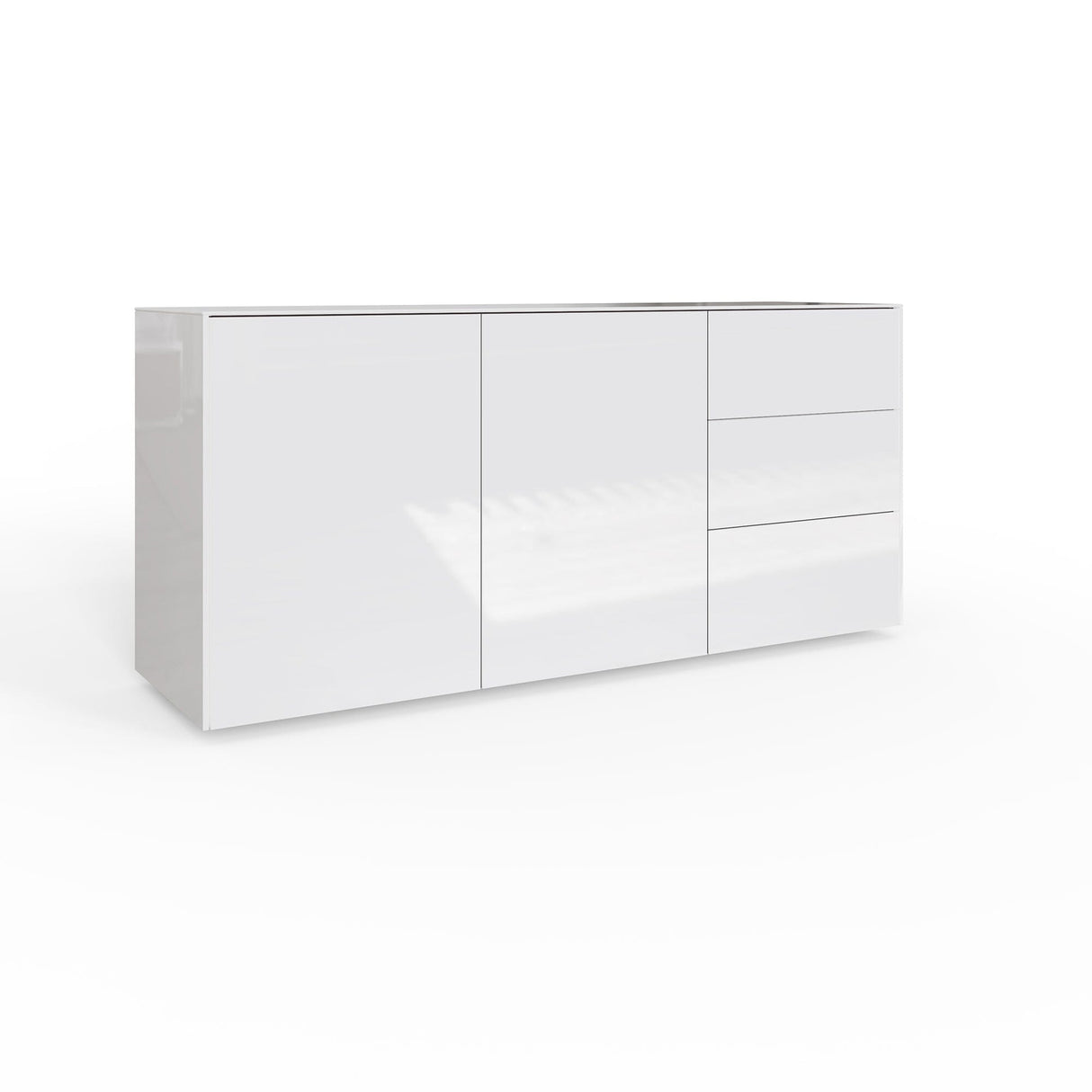 Frank Olsen Intel Range Gloss White Sideboard With LED Lighting