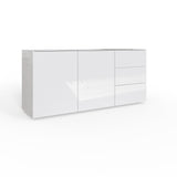 Frank Olsen Intel Range Gloss White Sideboard With LED Lighting