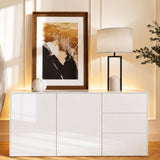 Frank Olsen Intel Range Gloss White Sideboard With LED Lighting