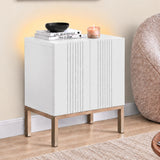 Frank Olsen Iona White Lamp Table with Mood Lighting