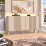 Frank Olsen Iona Natural Stone Sideboard with Mood Lighting