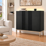Frank Olsen Iona Black Tall Sideboard with Mood Lighting