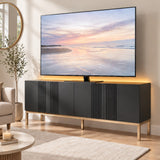 Frank Olsen Iona Black TV Cabinet with Mood Lighting for TV's up to 70"