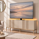 Frank Olsen Iona Natural Stone TV Cabinet with Mood Lighting for TV's up to 70"