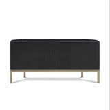Frank Olsen Iona Black Corner TV Cabinet with Mood Lighting for TV's up to 50"
