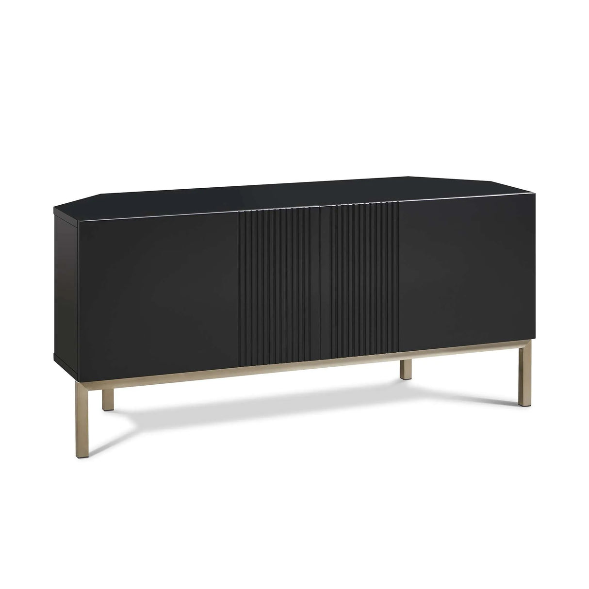 Frank Olsen Iona Black Corner TV Cabinet with Mood Lighting for TV's up to 50"