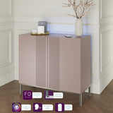 Frank Olsen Iona Mulberry Small Sideboard with Mood Lighting & Wireless Phone Charging