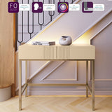 Frank Olsen Iona Natural Stone Console Table with Mood Lighting