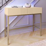 Frank Olsen Iona Natural Stone Console Table with Mood Lighting