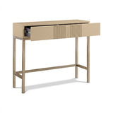 Frank Olsen Iona Natural Stone Console Table with Mood Lighting