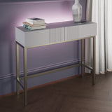 Frank Olsen Iona White Console Table with Mood Lighting