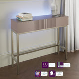 Frank Olsen Iona Mulberry Console Table with Mood Lighting