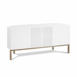 Frank Olsen Iona White Corner TV Cabinet with Mood Lighting for TV's up to 50"