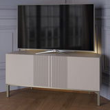 Frank Olsen Iona Grey Corner TV Cabinet with Mood Lighting for TV's up to 50"