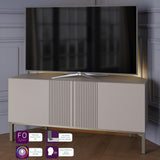 Frank Olsen Iona Grey Corner TV Cabinet with Mood Lighting for TV's up to 50"