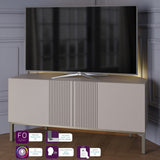 Frank Olsen Iona Grey Corner TV Cabinet with Mood Lighting for TV's up to 50"