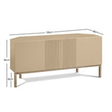 Frank Olsen Iona Natural Stone Corner TV Cabinet with Mood Lighting for TV's up to 50"