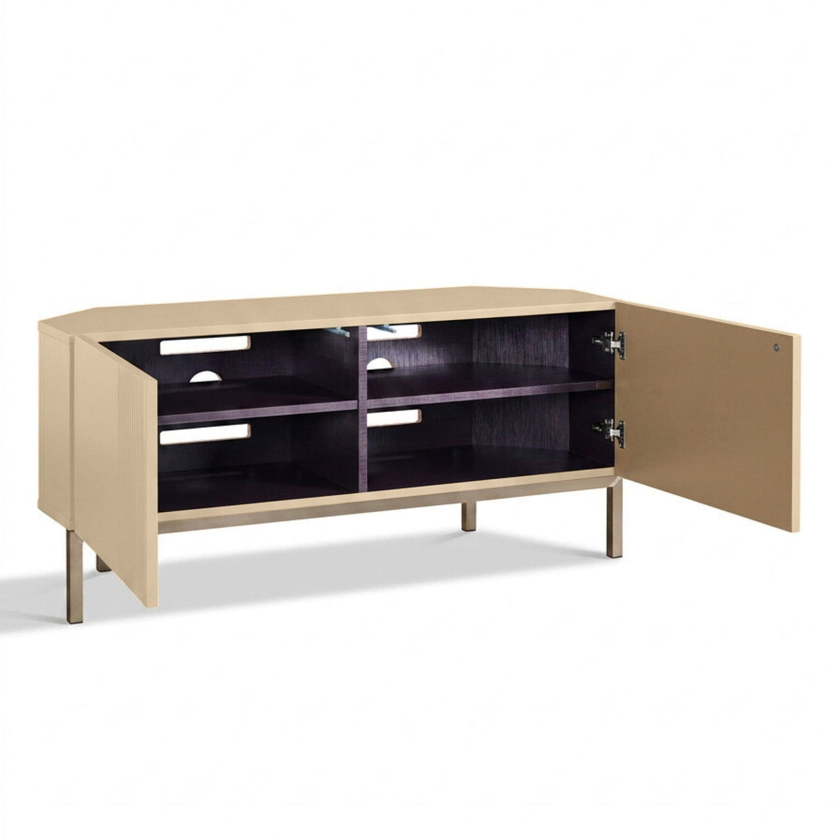 Frank Olsen Iona Natural Stone Corner TV Cabinet with Mood Lighting for TV's up to 50"