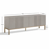 Frank Olsen Iona Grey TV Cabinet with Mood Lighting for TV's up to 70"