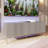 Frank Olsen Iona Grey TV Cabinet with Mood Lighting for TV's up to 70"