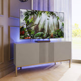 Frank Olsen Iona Grey Corner TV Cabinet with Mood Lighting for TV's up to 50"