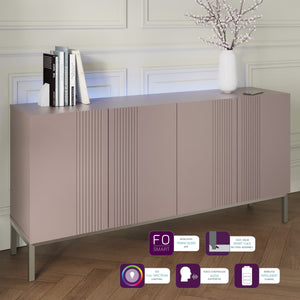 Frank Olsen Iona Mulberry Sideboard with Mood Lighting & Wireless Phone Charging