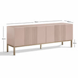 Frank Olsen Iona Mulberry TV Cabinet with Mood Lighting for TV's up to 70"