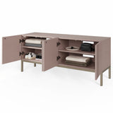 Frank Olsen Iona Mulberry TV Cabinet with Mood Lighting for TV's up to 70"