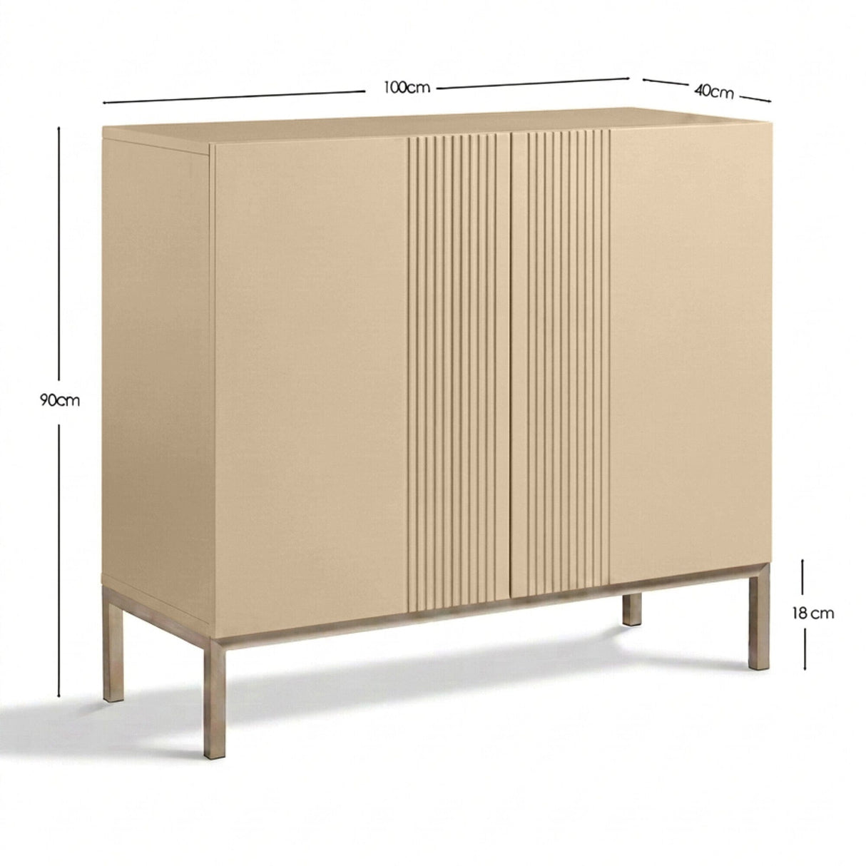 Frank Olsen Iona Natural Stone Tall Sideboard with Mood Lighting