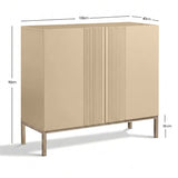 Frank Olsen Iona Natural Stone Tall Sideboard with Mood Lighting