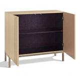 Frank Olsen Iona Natural Stone Tall Sideboard with Mood Lighting