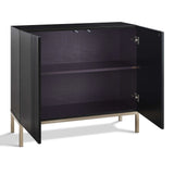 Frank Olsen Iona Black Tall Sideboard with Mood Lighting