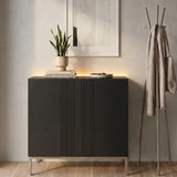 Frank Olsen Iona Black Tall Sideboard with Mood Lighting