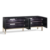 Frank Olsen Iona Black TV Cabinet with Mood Lighting for TV's up to 70"