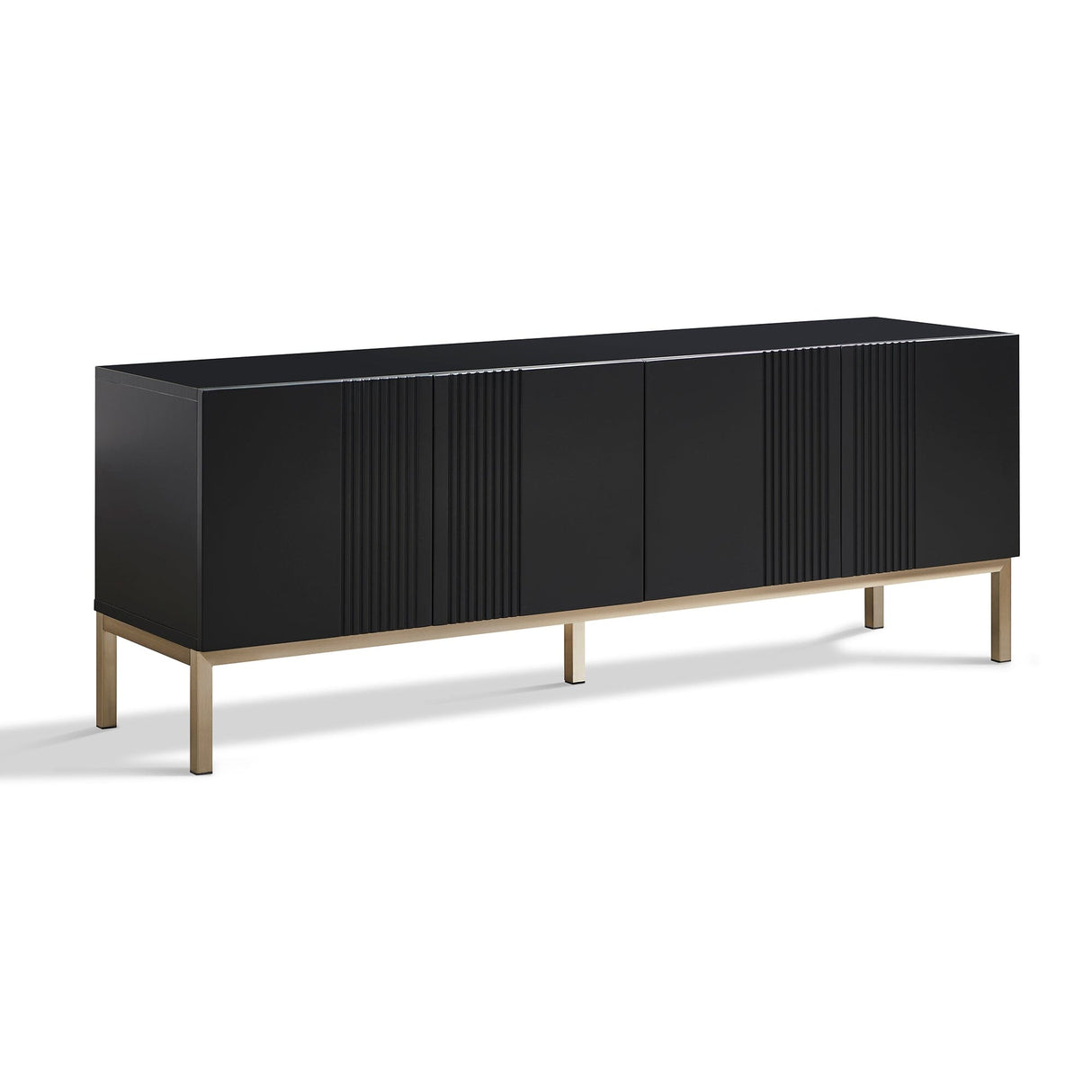 Frank Olsen Iona Black TV Cabinet with Mood Lighting for TV's up to 70"