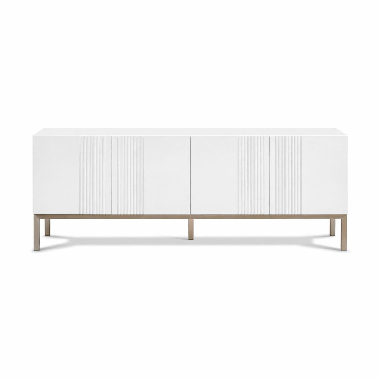 Frank Olsen Iona White TV Cabinet with Mood Lighting for TV's up to 70"