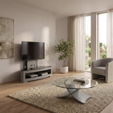 Jual Florence Curved Grey Ash Cantilever TV Stand (JF209 GB)