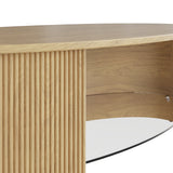 Jual Roma Oak Fluted Coffee Table