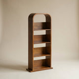 Jual San Marino Curved Walnut DVD/CD Rack (JF501)