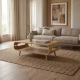 Jual Havana Curved Oak Coffee Table (JF703 COFFEE TABLE OAK)