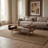 Jual Havana Curved Walnut Coffee Table (JF703)