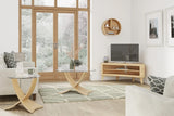 Jual San Francisco Curved Oak TV Stand (JF709)