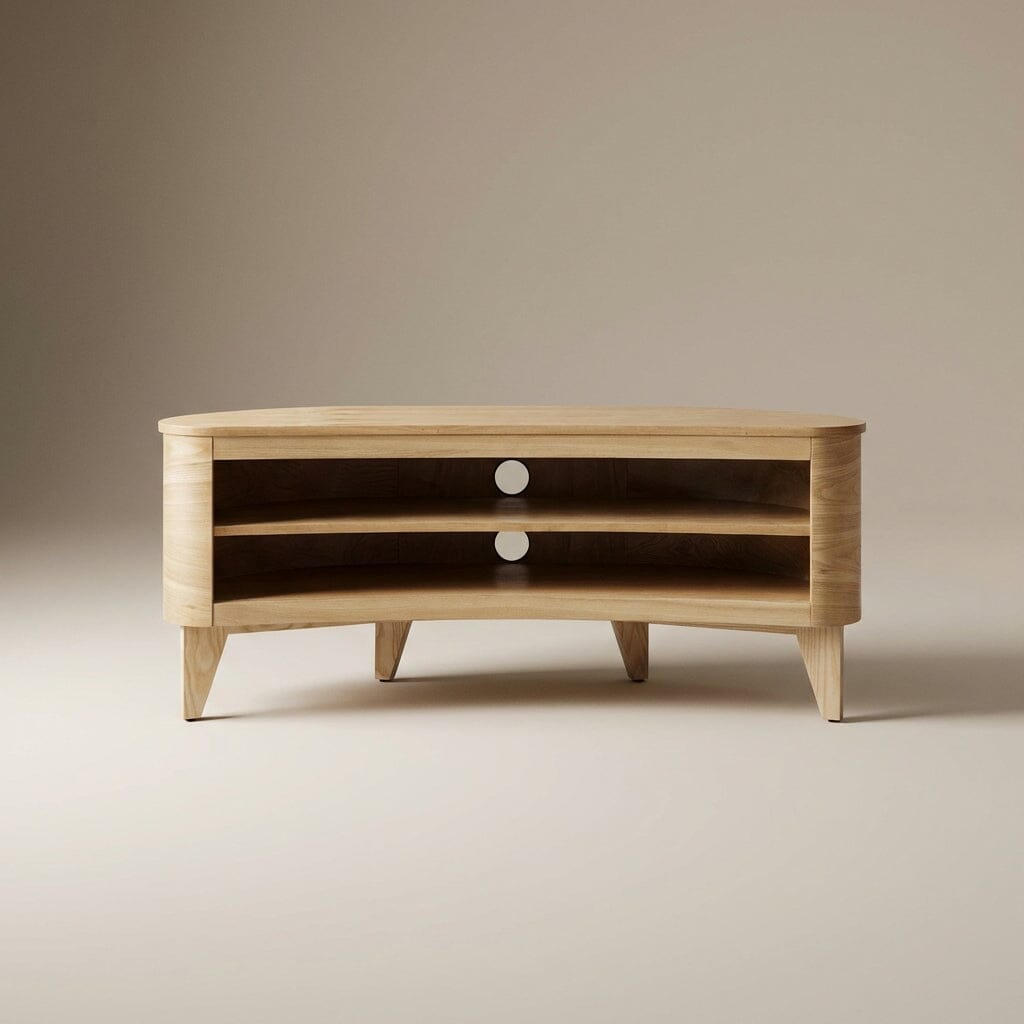 Jual San Francisco Curved Oak TV Stand (JF709)
