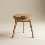 Jual San Francisco Smart Lamp Table With Wireless Charging And Speakers in Oak (JF710)