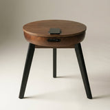 Jual San Francisco Smart Lamp Table With Wireless Charging And Speakers in Walnut (JF710WB)